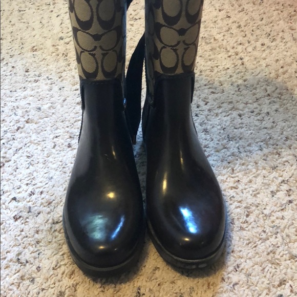 Authentic Coach rain boots - Picture 3 of 4